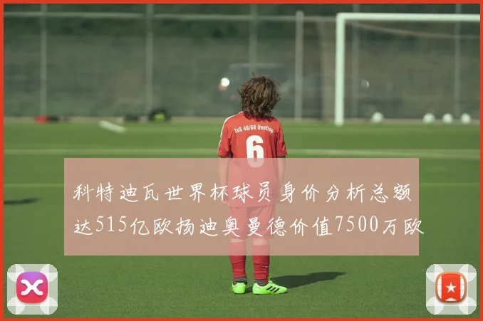 科特迪瓦世界杯球员身价分析总额达515亿欧扬迪奥曼德价值7500万欧